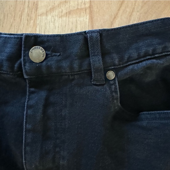 Zimmermann Asymmetrical Raw Hem Denim Skirt - Picture 4 of 5